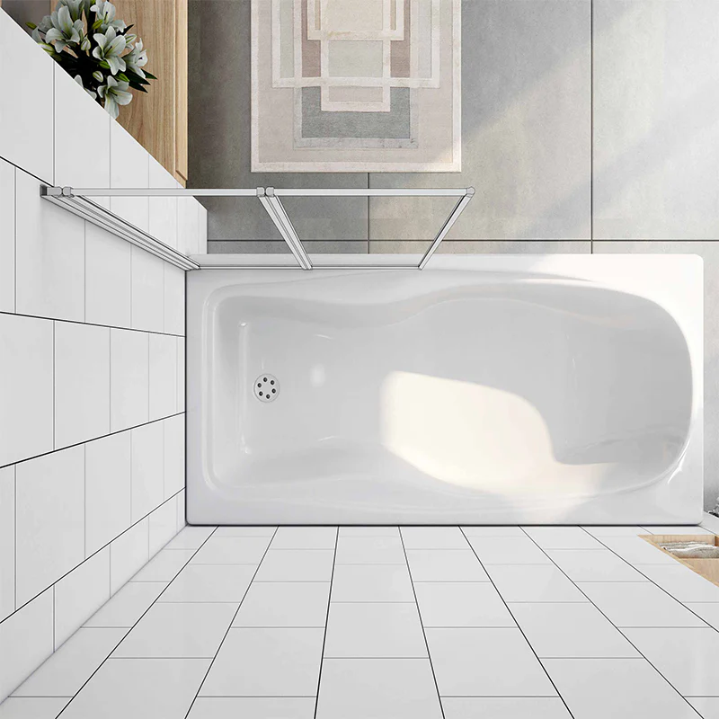1/2/3/4/5 Folding Shower Glass Panel Shower Bath Screen - Image 10