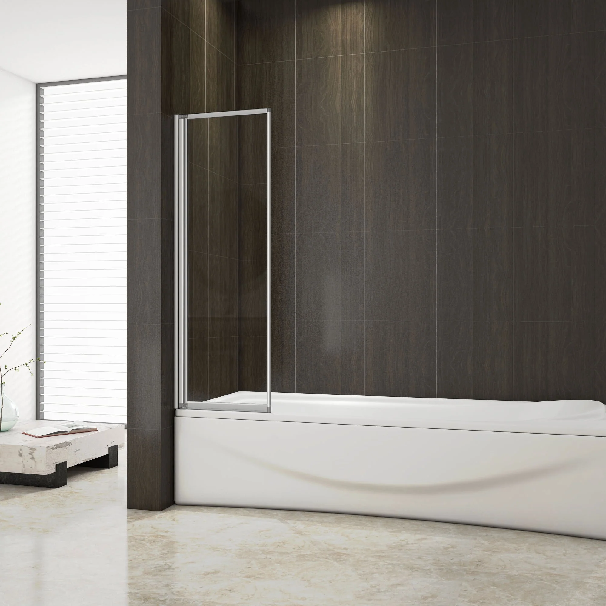 1/2/3/4/5 Folding Shower Glass Panel Shower Bath Screen - Image 12