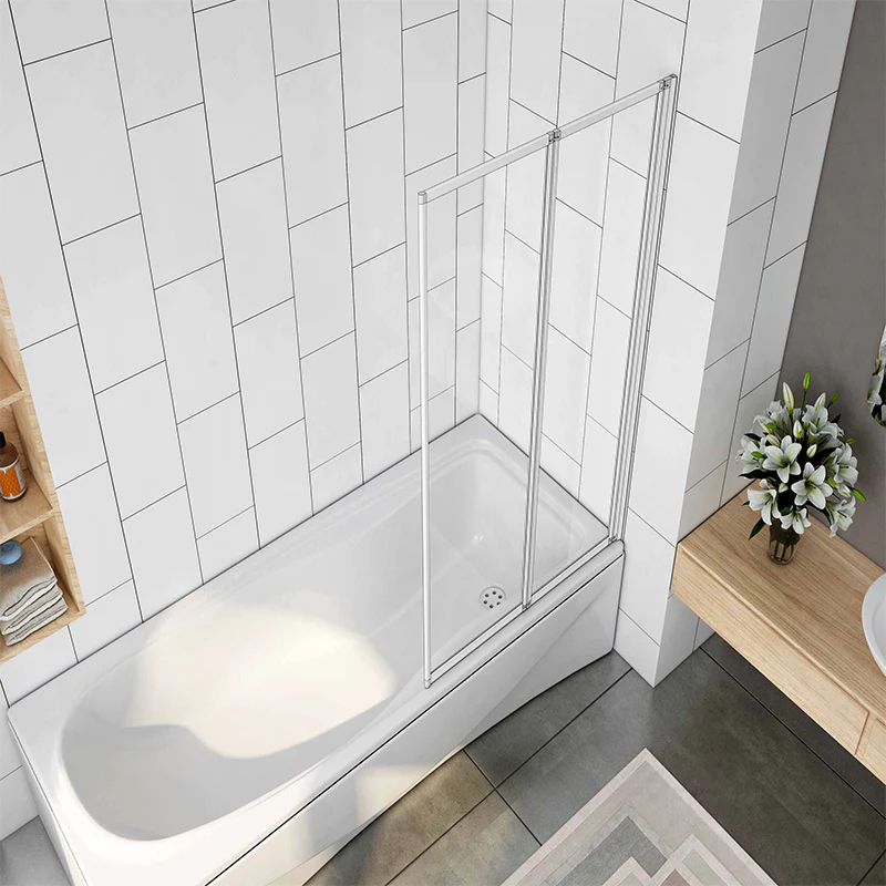 1/2/3/4/5 Folding Shower Glass Panel Shower Bath Screen - Image 9