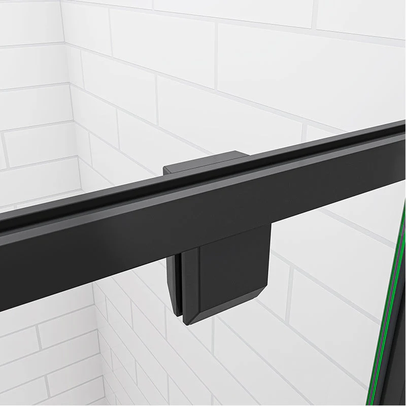 AICA 100x185cm Black Pivot Shower Door Enclosure - Image 7