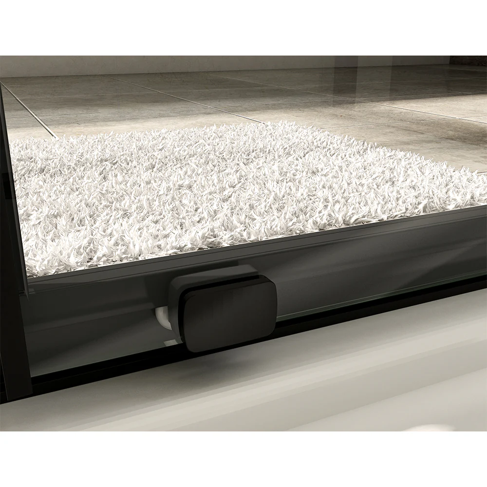 BLACK sliding shower Enclosure 160x70CM NANO Glass 8mm Door Side Panel - Image 6