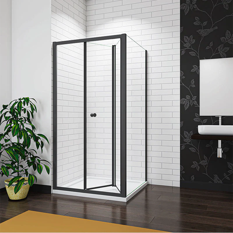 700mm Bi fold Shower Enclosure Glass Door Screen+Side Panel - Image 3