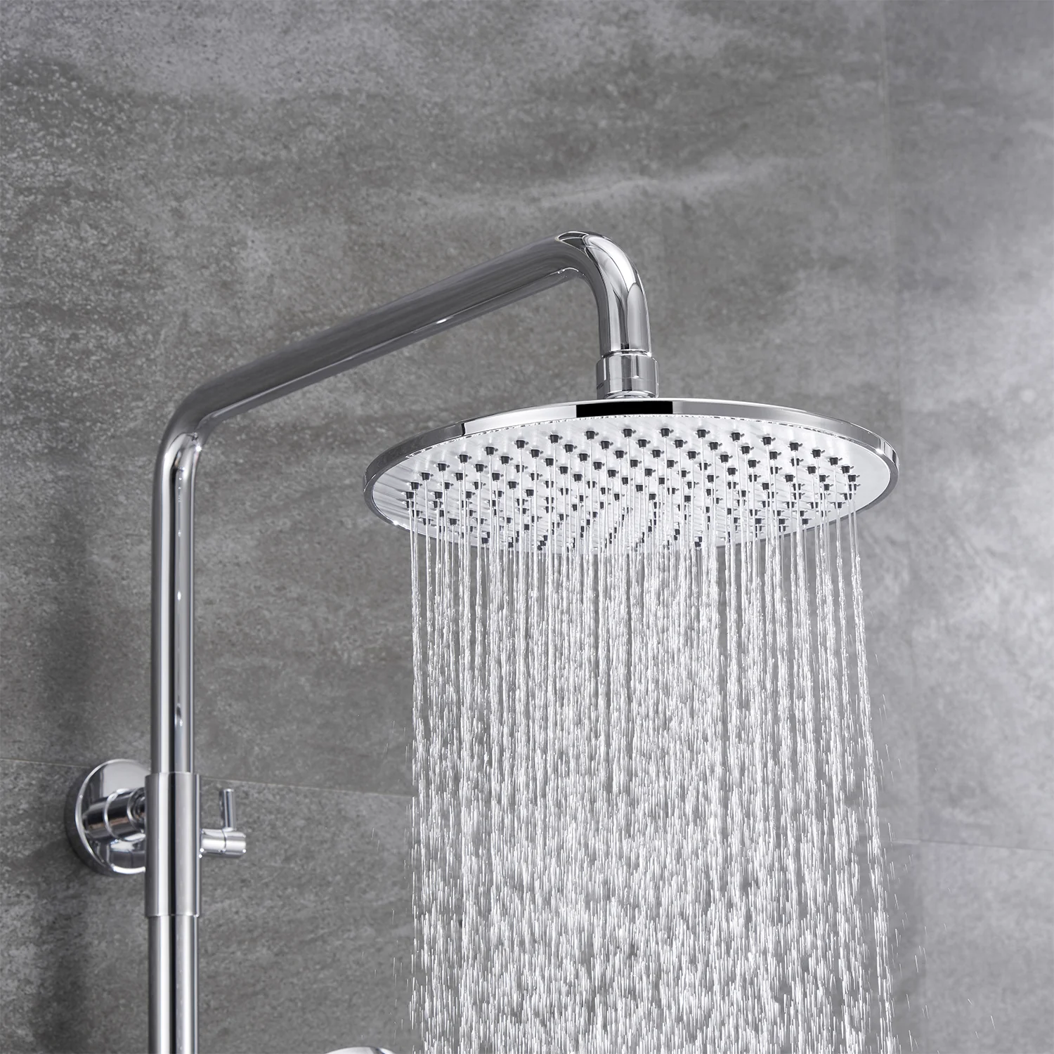 AICA Bathroom Ajustable 9 Stainless steel Top Spray  Thermostatic Shower Mixer Set - Image 3