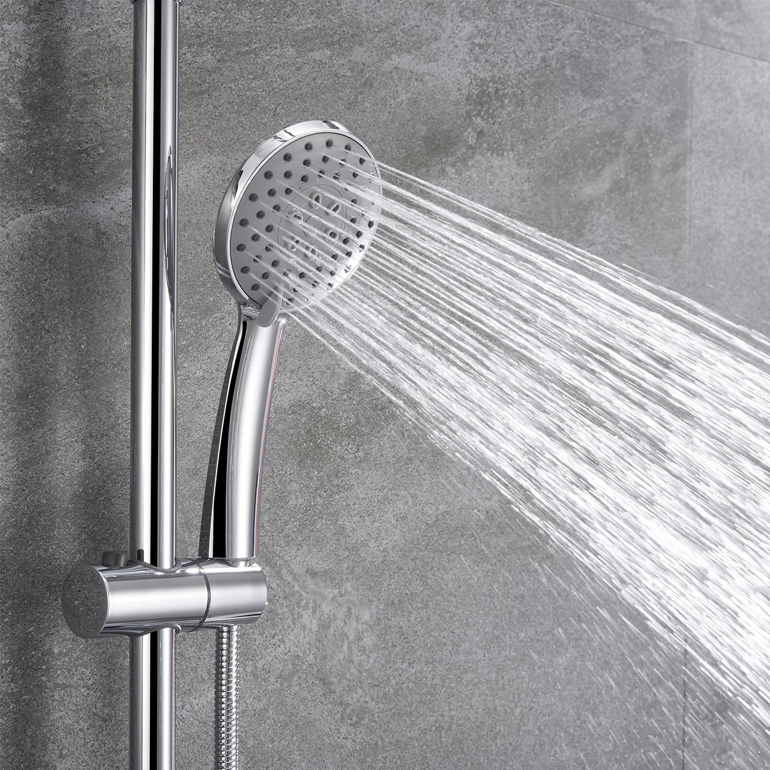AICA Bathroom Ajustable 9 Stainless steel Top Spray  Thermostatic Shower Mixer Set - Image 5