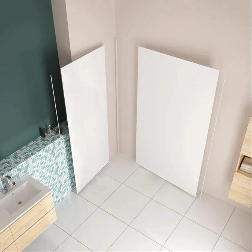 AICA Bathroom Wet Wall Cladding Aluminum Shower Large Wall Panel 2 pcs - Image 3