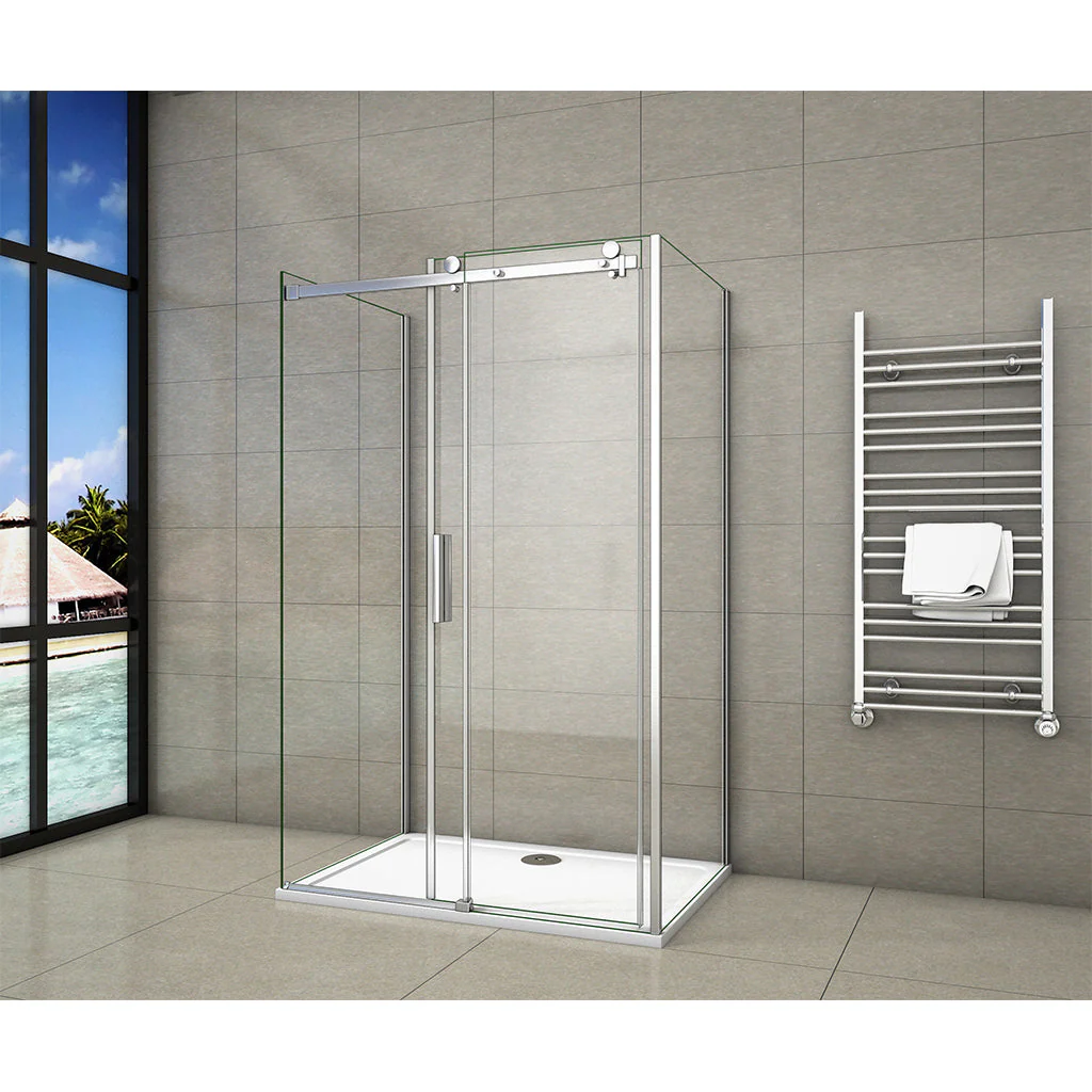 AICA bathrooms Sliding shower enclosure screen panel 120x70x195 - Image 3