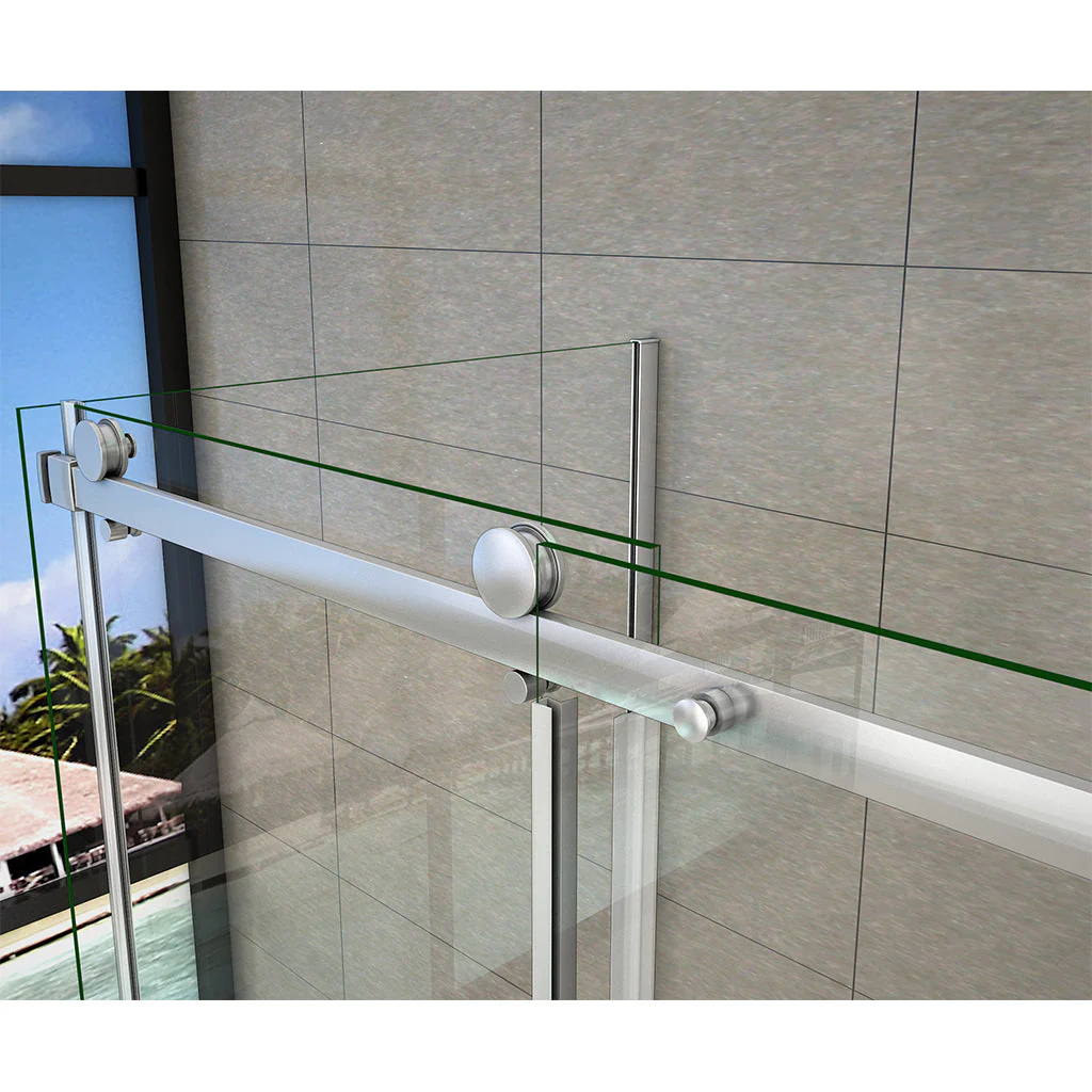 AICA bathrooms Frameless Sliding shower enclosure 110x70x195cm - Image 3