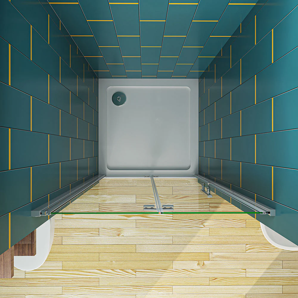AICA Frameless Hinge Shower Glass Door 800x1850mm - Image 5