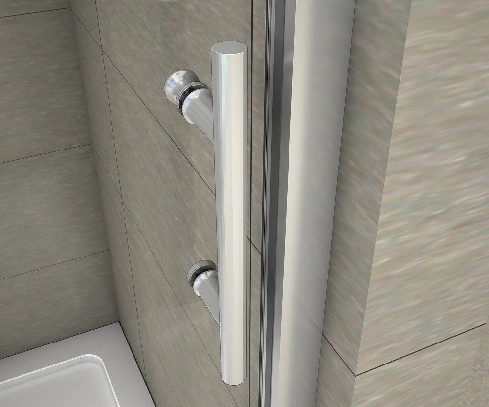 AICA BATHROOM Sliding Shower Door Glass 110x190cm - Image 4