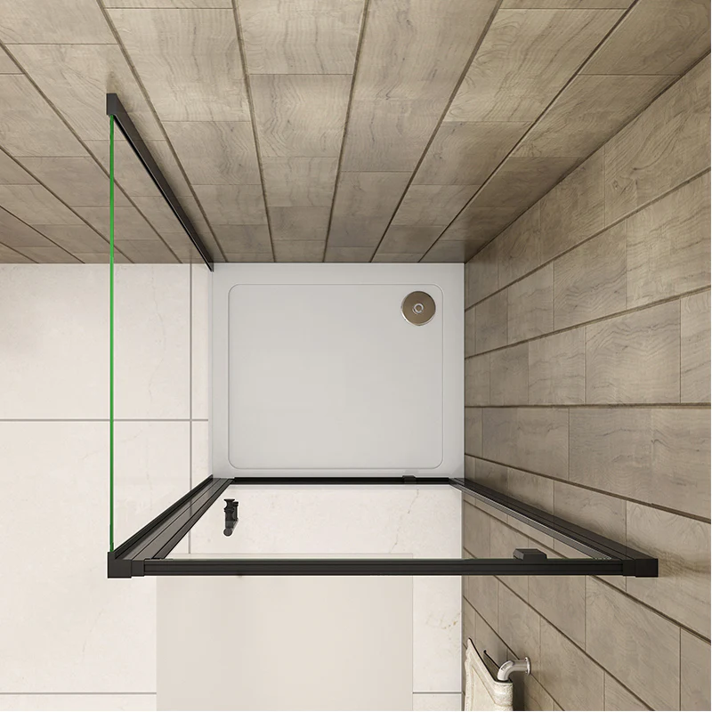 Black Pivot Shower Enclosures 1000mm Door rectangle enclosures - Image 5
