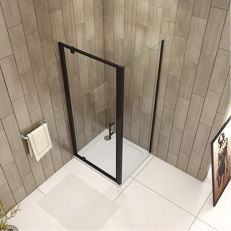Black Pivot Shower Enclosures 1000mm Door rectangle enclosures - Image 6