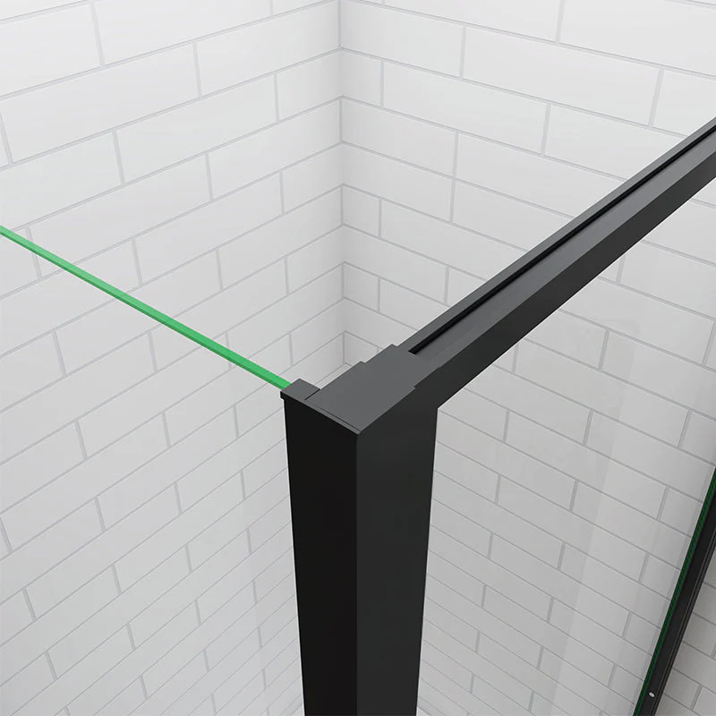 Black Pivot Shower 100cm glass door enclosures 1000 x 1850mm - Image 7