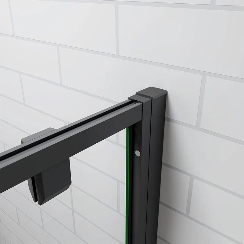 Black Pivot Shower 100cm glass door enclosures 1000 x 1850mm - Image 8