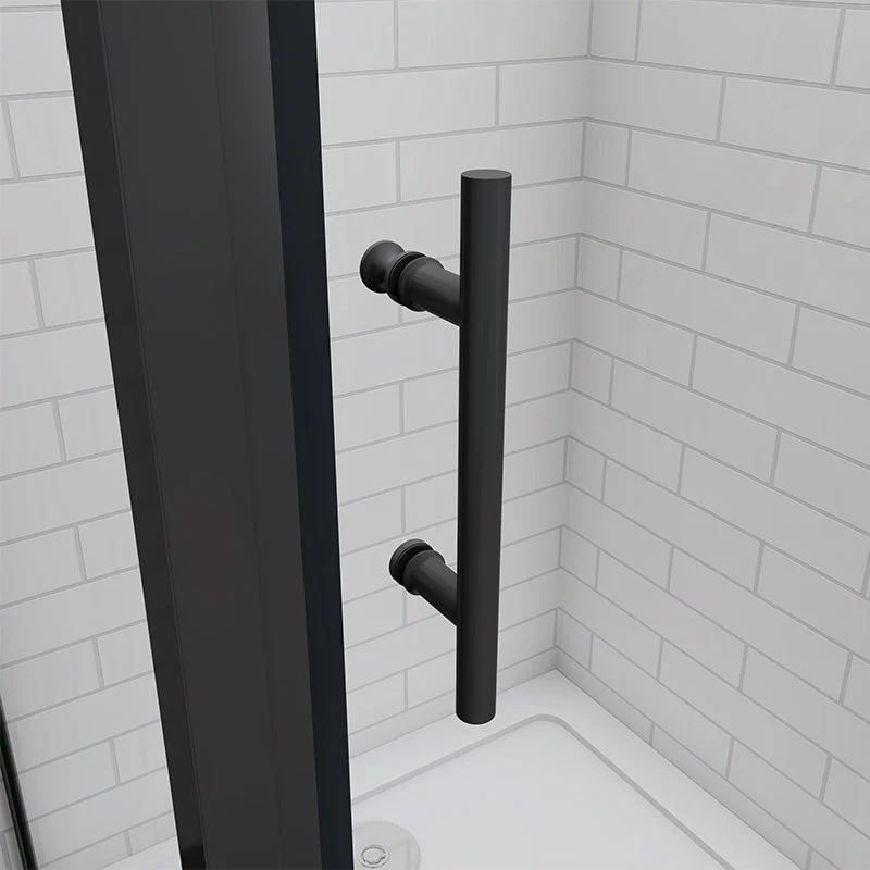 Black Pivot Shower 100cm glass door enclosures 1000 x 1850mm - Image 9
