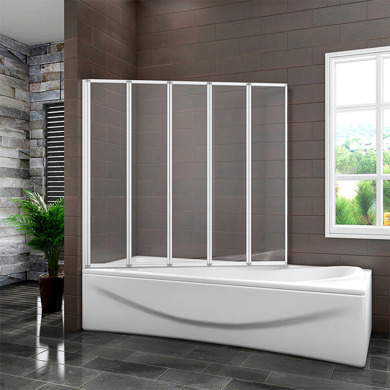 AICA 1/2/3/4/5 Panel Folding Shower Bath Screen - Image 3