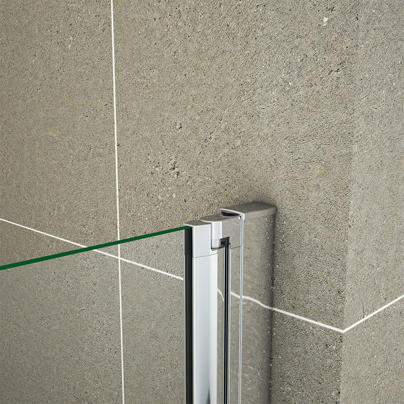 700-1000x1850mm Chrome pivot shower rectangle enclosures,Shower tray Optional - Image 10
