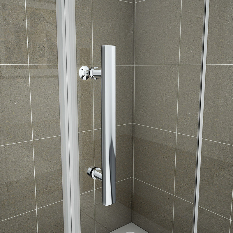 700-1000x1850mm Chrome pivot shower rectangle enclosures,Shower tray Optional - Image 11
