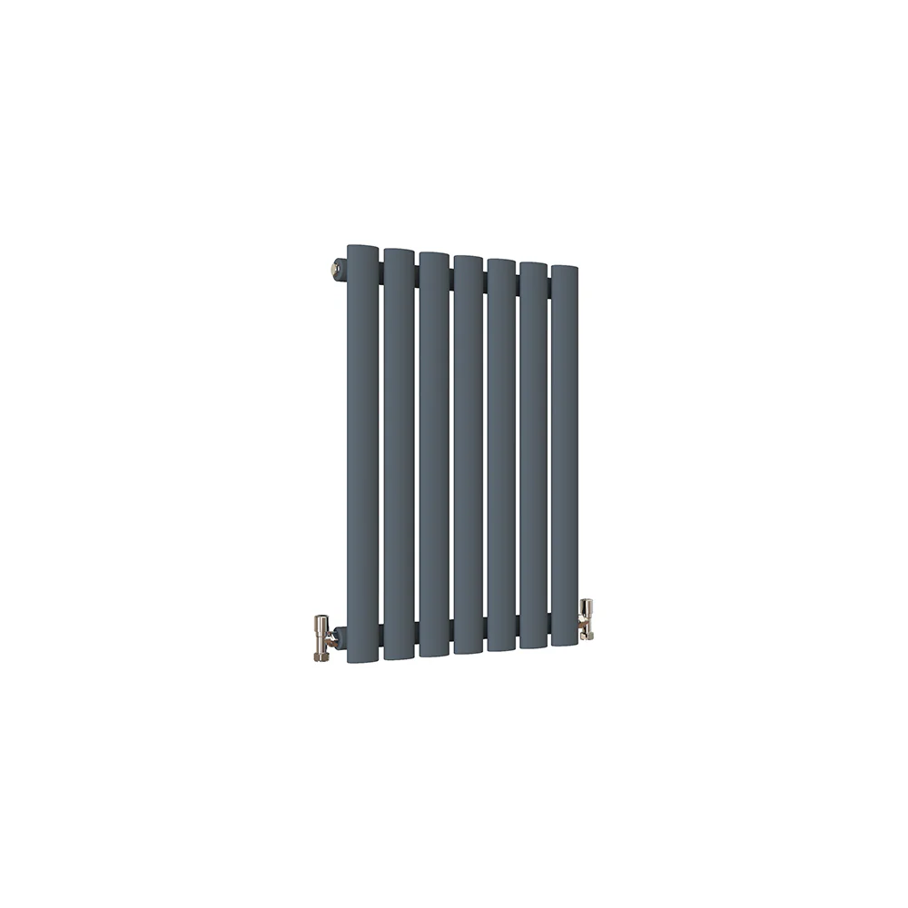Horizontal Oval Column Anthracite & White Designer Central Heating Radiator UK - Image 23