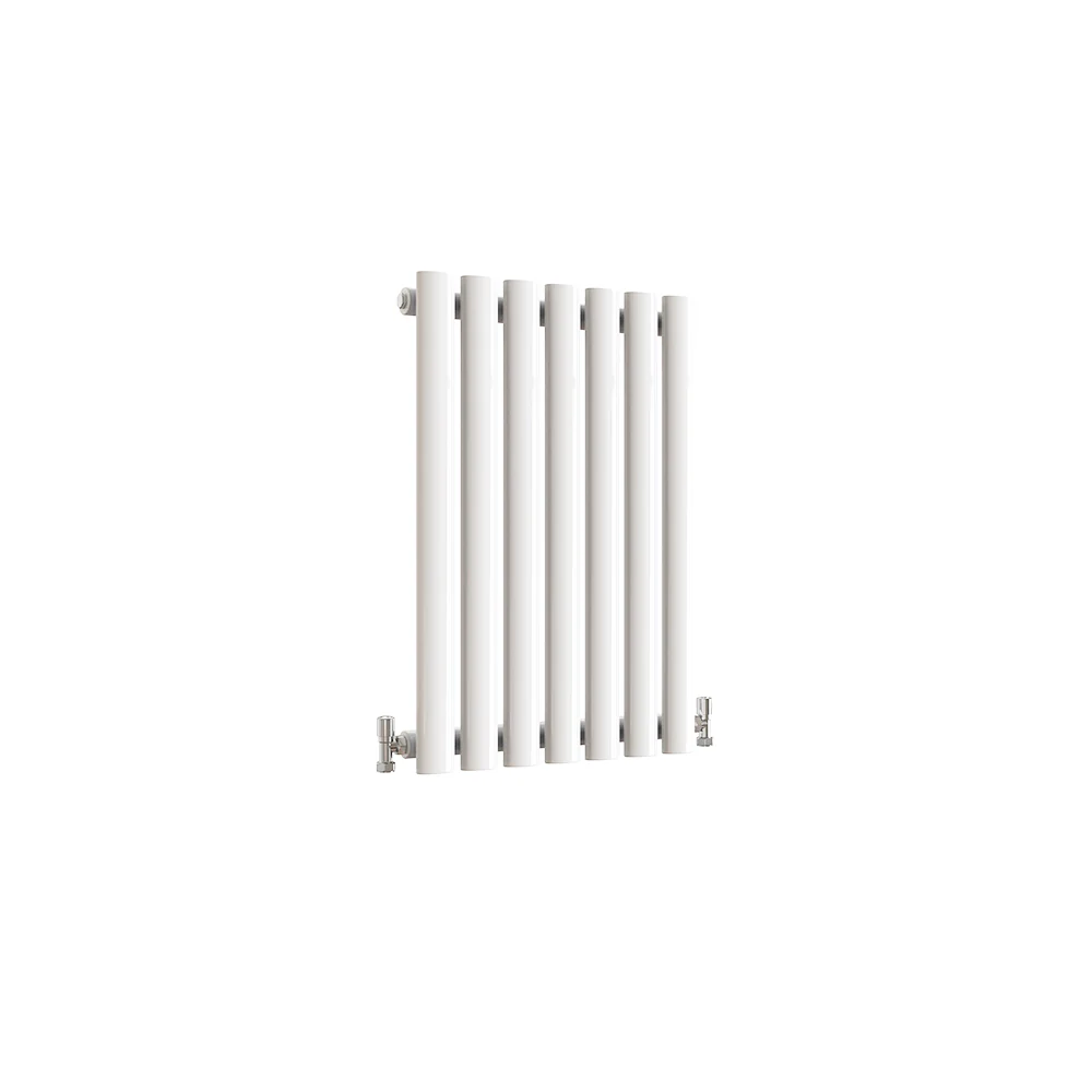 Horizontal Oval Column Anthracite & White Designer Central Heating Radiator UK - Image 24