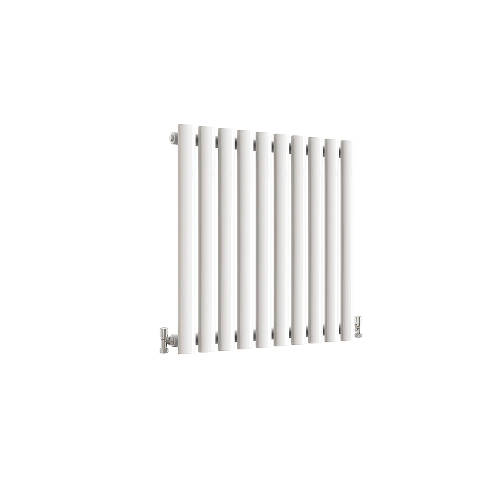 Horizontal Oval Column Anthracite & White Designer Central Heating Radiator UK - Image 30