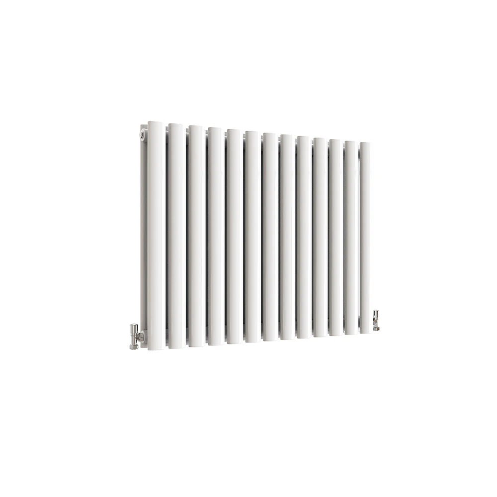 Horizontal Oval Column Anthracite & White Designer Central Heating Radiator UK - Image 36