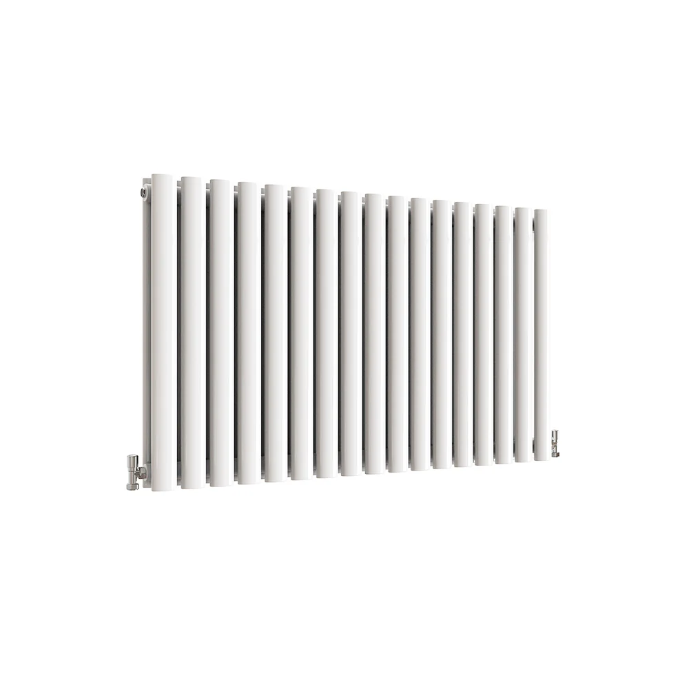 Horizontal Oval Column Anthracite & White Designer Central Heating Radiator UK - Image 39