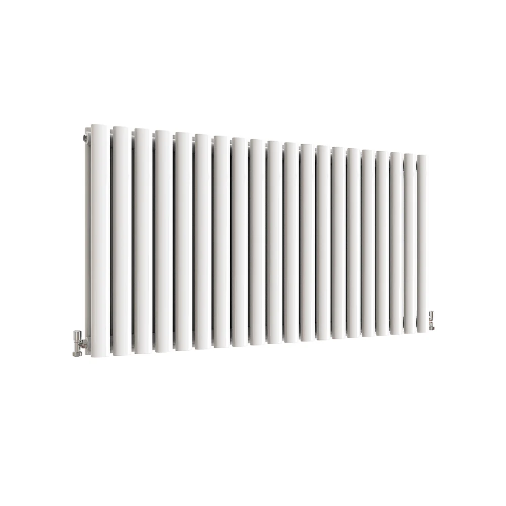 Horizontal Oval Column Anthracite & White Designer Central Heating Radiator UK - Image 42