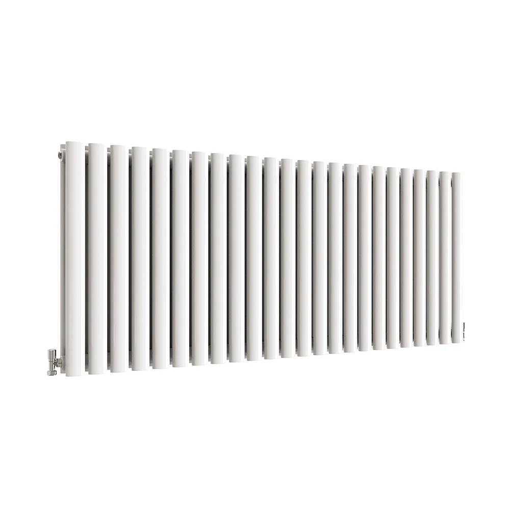 Horizontal Oval Column Anthracite & White Designer Central Heating Radiator UK - Image 45