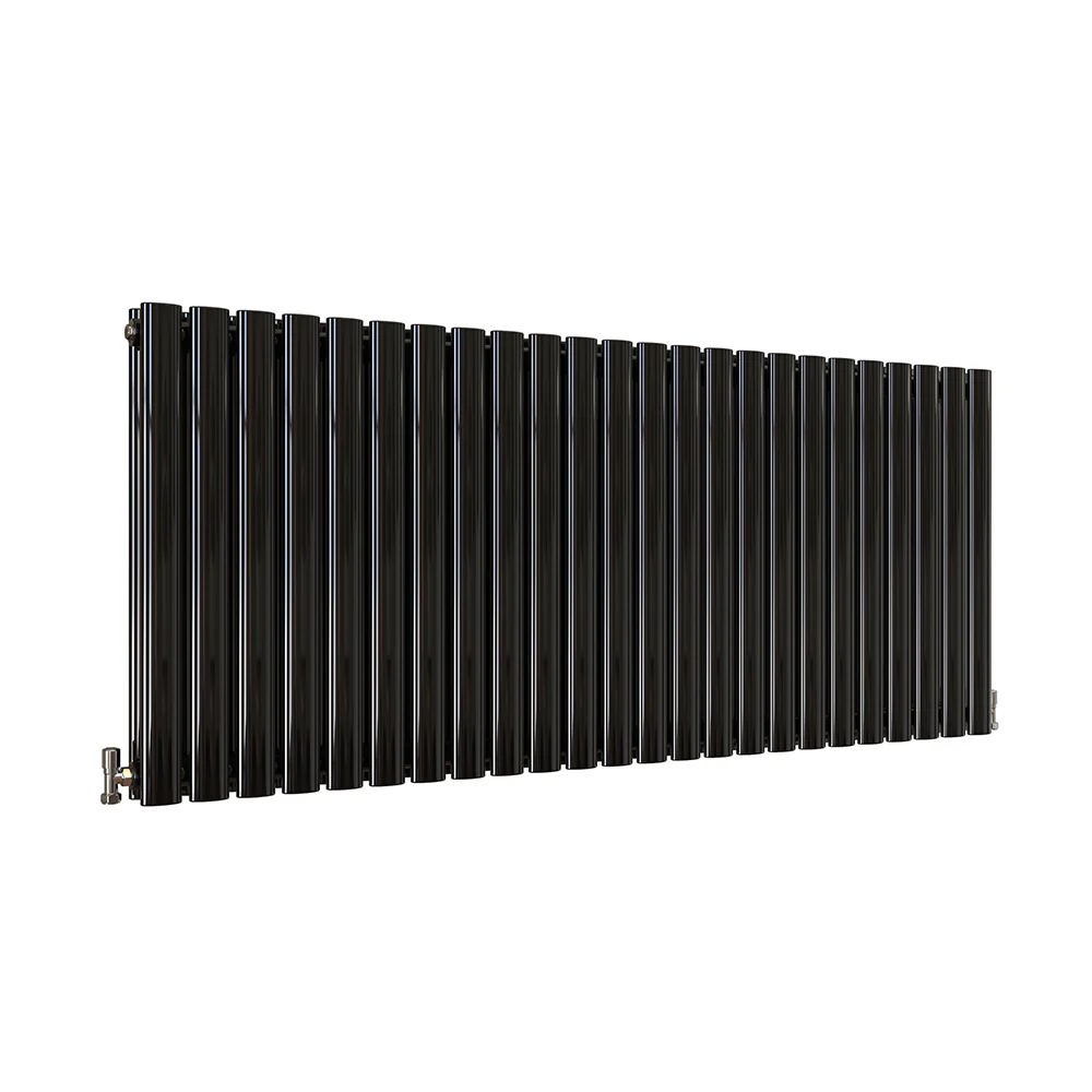 Horizontal Oval Column Anthracite & White Designer Central Heating Radiator UK - Image 46