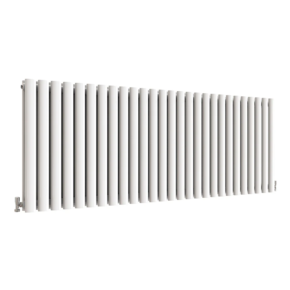 Horizontal Oval Column Anthracite & White Designer Central Heating Radiator UK - Image 48