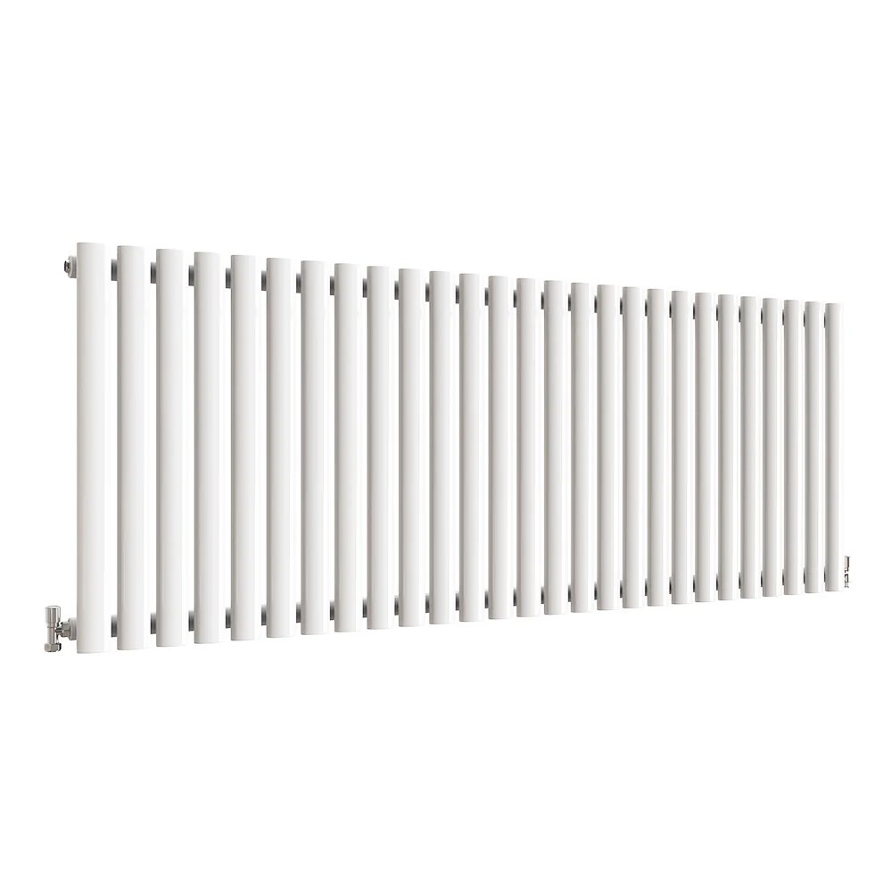 Horizontal Oval Column Anthracite & White Designer Central Heating Radiator UK - Image 51