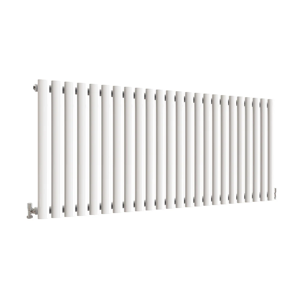 Horizontal Oval Column Anthracite & White Designer Central Heating Radiator UK - Image 54