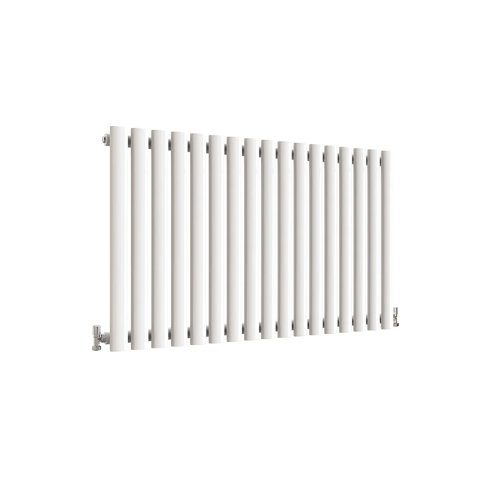 Horizontal Oval Column Anthracite & White Designer Central Heating Radiator UK - Image 57