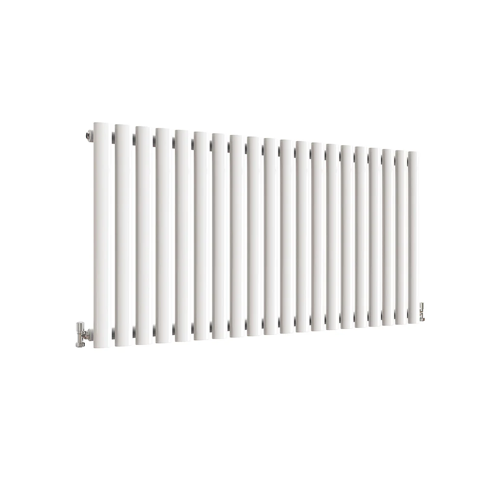Horizontal Oval Column Anthracite & White Designer Central Heating Radiator UK - Image 60