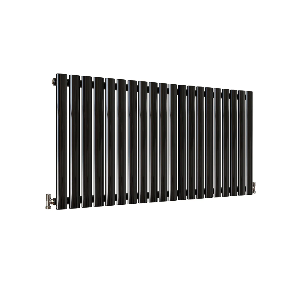 Horizontal Oval Column Anthracite & White Designer Central Heating Radiator UK - Image 61