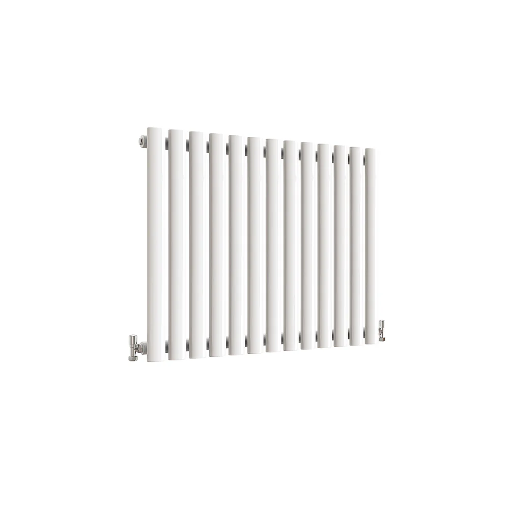 Horizontal Oval Column Anthracite & White Designer Central Heating Radiator UK - Image 63