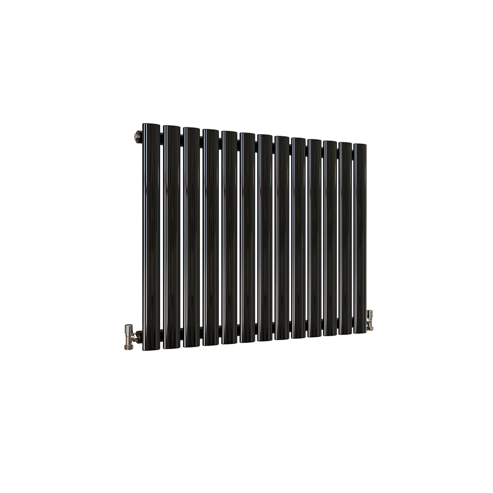 Horizontal Oval Column Anthracite & White Designer Central Heating Radiator UK - Image 64