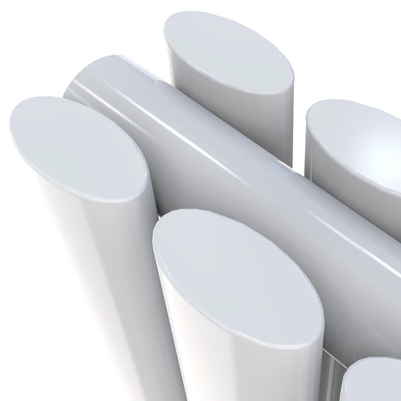 Horizontal Oval Column Anthracite & White Designer Central Heating Radiator UK - Image 7