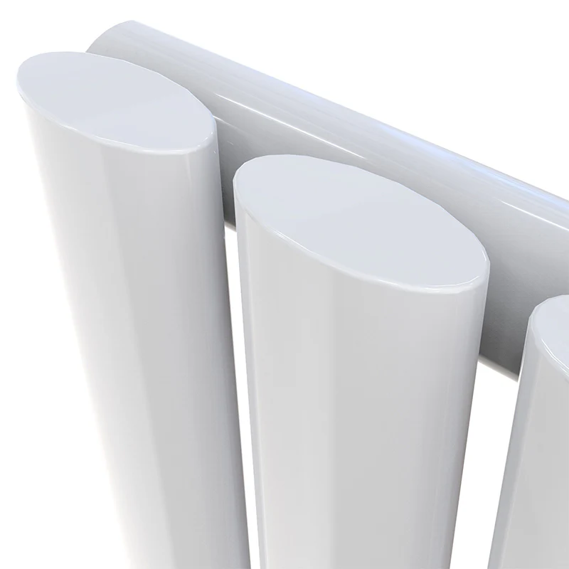 Horizontal Oval Column Anthracite & White Designer Central Heating Radiator UK - Image 9