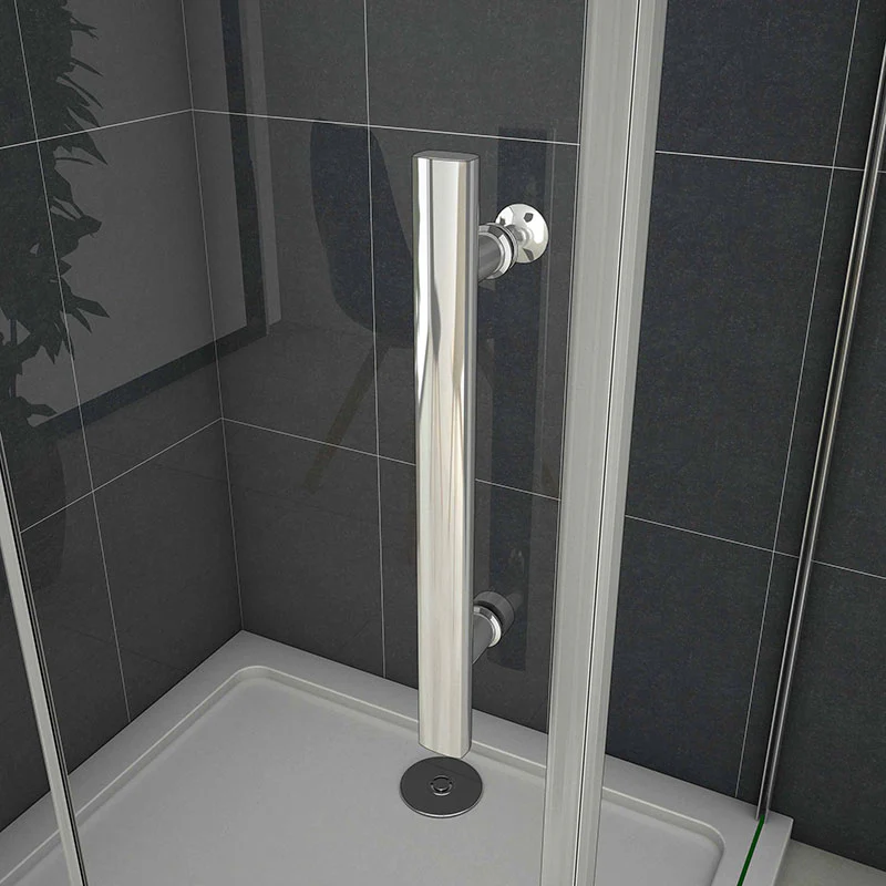 1850mm Height Bifold Shower Enclosure Bifold Pivot Door with side panel Tray option - Image 9
