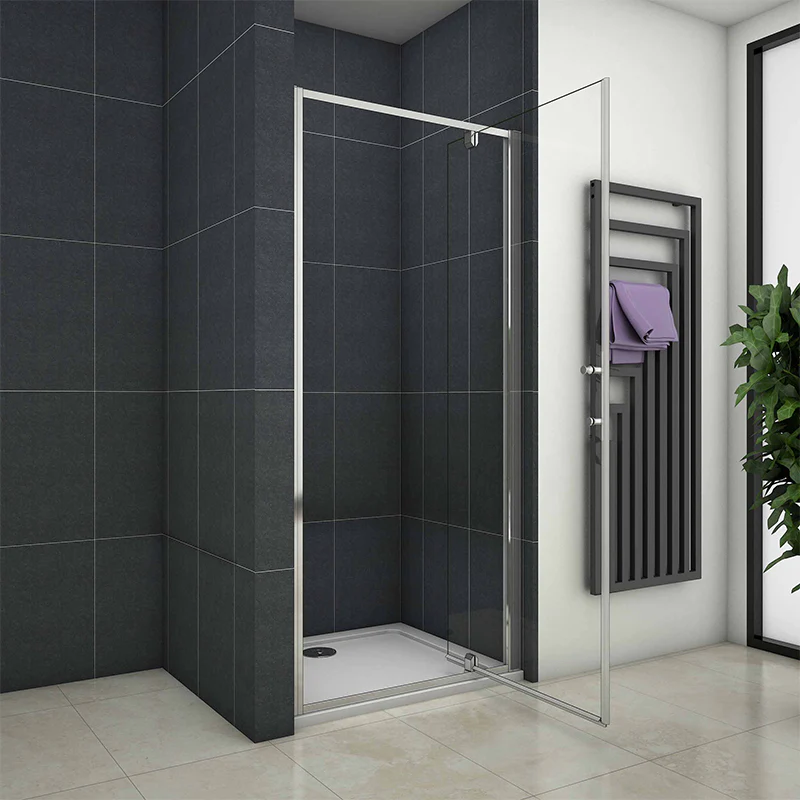 Pivot Shower Door Walk In Shower Enclosure Cubicle Screen Panel - Image 4