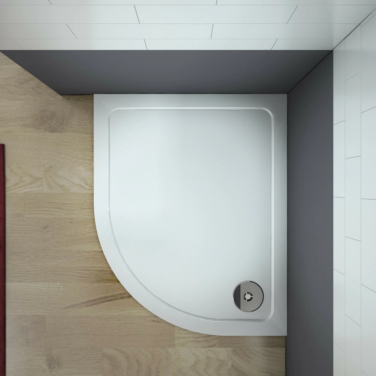 Quadrant Shower Enclosure Glass Sliding Door 8mm Nano Easy Clean Clear Tempered Glass - Image 10