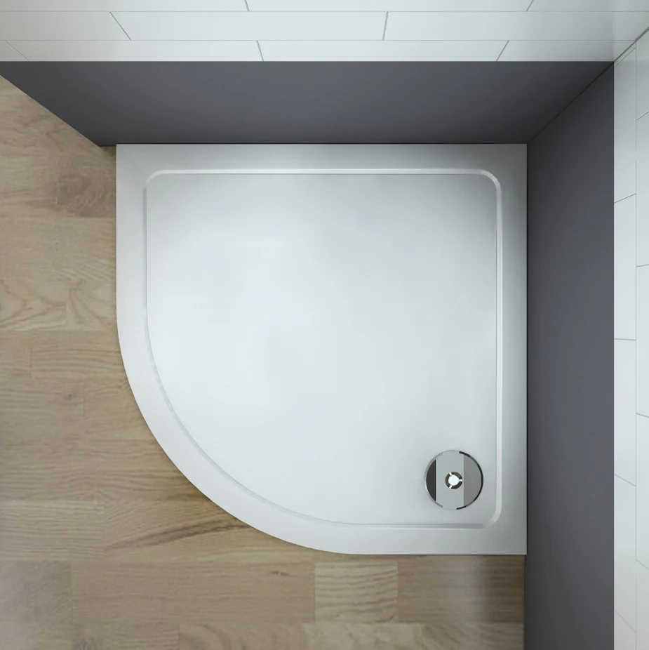 Quadrant Shower Enclosure Glass Sliding Door 8mm Nano Easy Clean Clear Tempered Glass - Image 8