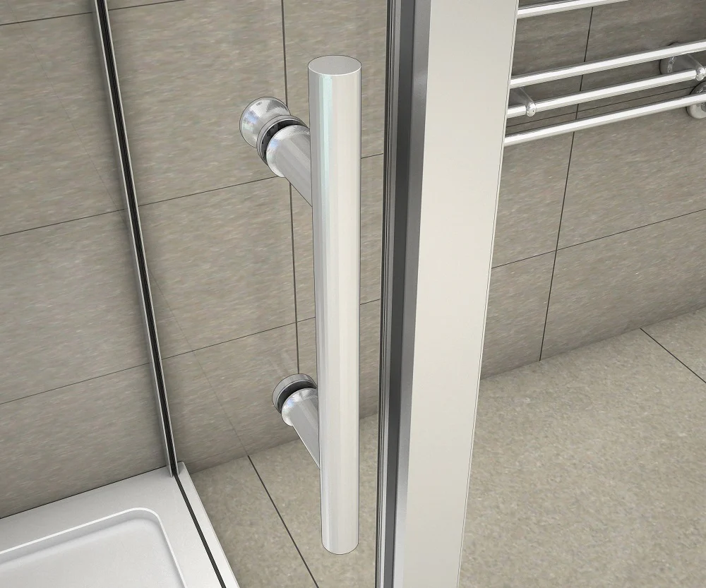 AICA Sliding Shower Enclosures Glass Door Rectangle 100-170cm - Image 11