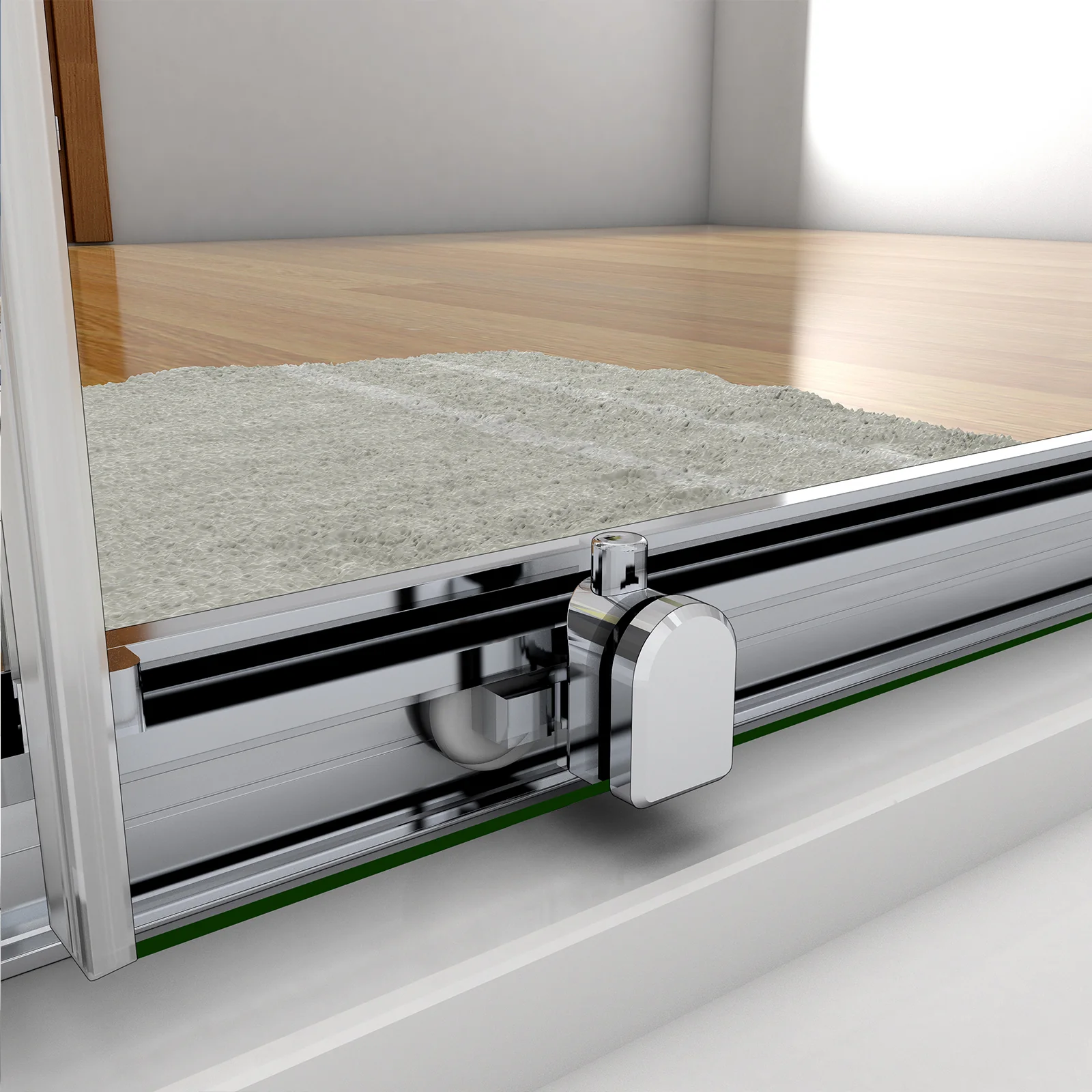 AICA Sliding Shower Enclosures Glass Door Rectangle 100-170cm - Image 19