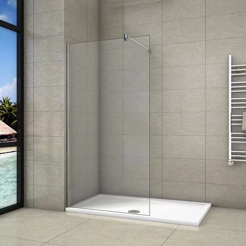 Shower Screen 8mm Walk In Nano Glass Wet Room Shower Panel - Image 6