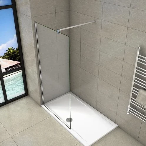 Shower Screen 8mm Walk In Nano Glass Wet Room Shower Panel - Image 7