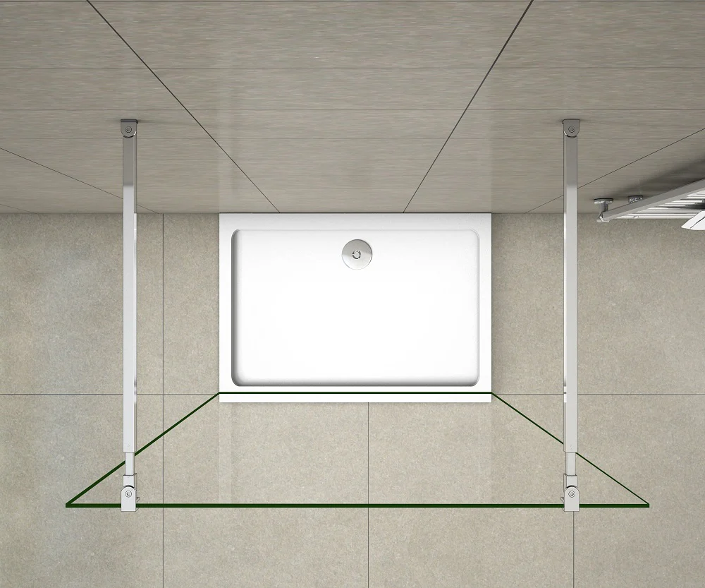 AICA Walk in Shower Screen Easy Clean Glass 185/195/200cm - Image 5