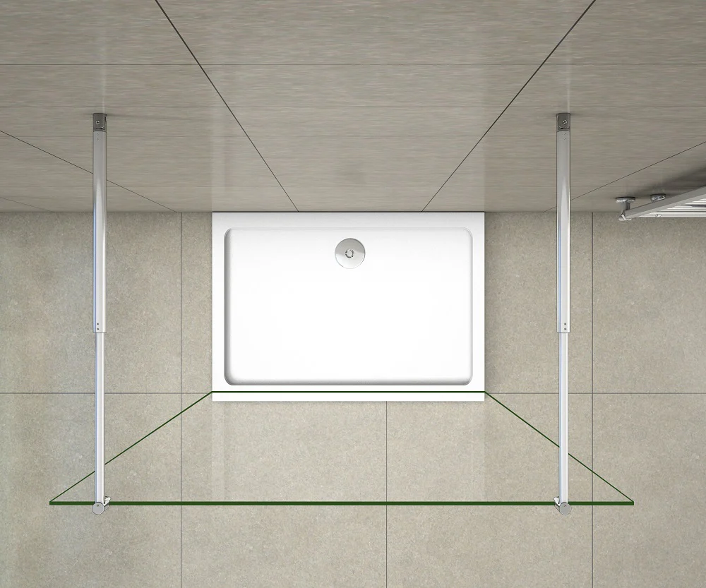 AICA Walk in Shower Screen Easy Clean Glass 185/195/200cm - Image 8